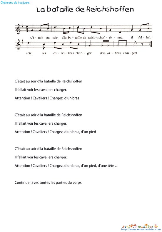 Imprimer la chanson la Bataille de Reichshoffen
