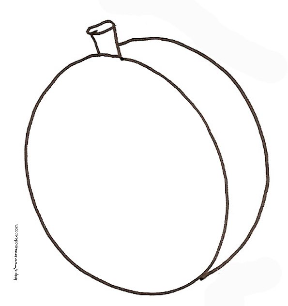 coloriage abricot
