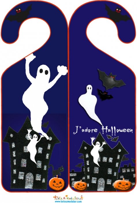 Accroche porte J'adore Halloween