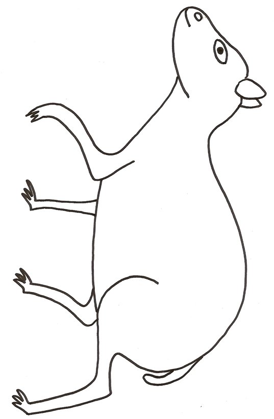 Imprimer le dessin d'un agouti
