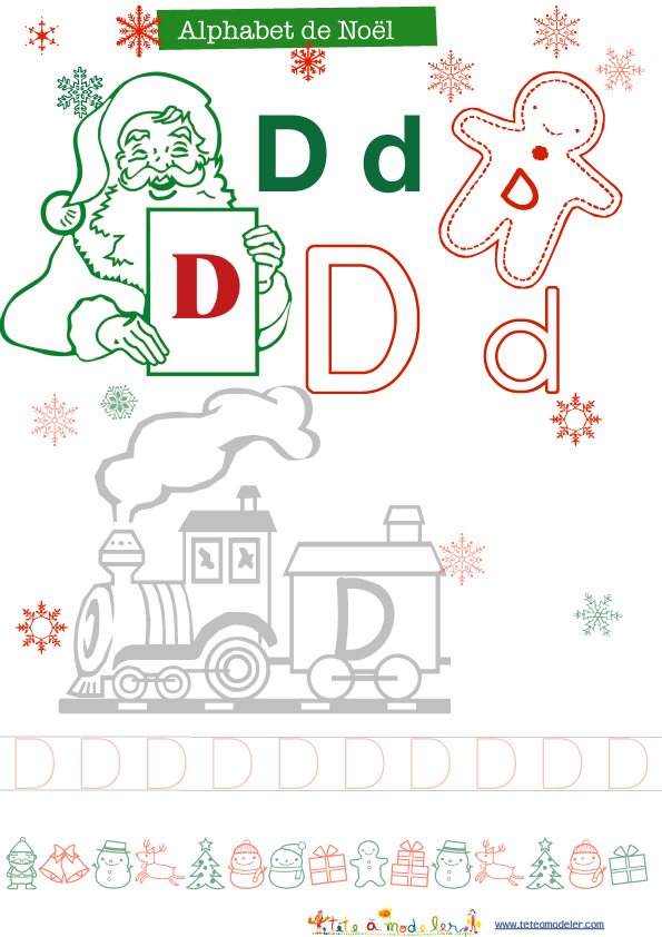 Alphabet de No&agrave;&acute;l : le D
