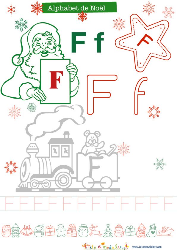 Le F de l'alphabet de No&agrave;&acute;l
