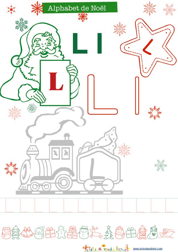 Le L de l'alphabet de No&agrave;&acute;l
