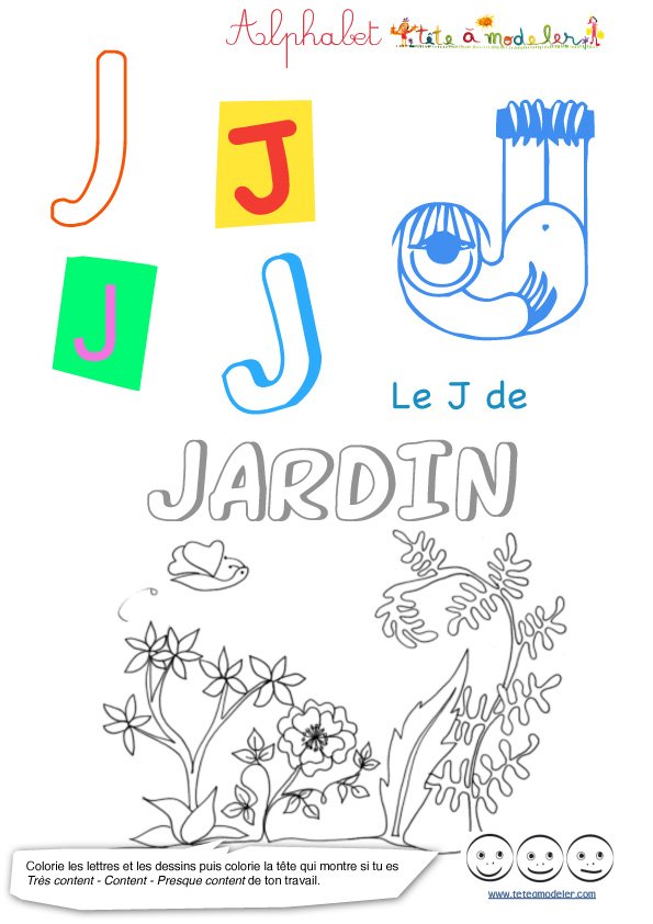Le j lettre majuscule de l'alphabet
