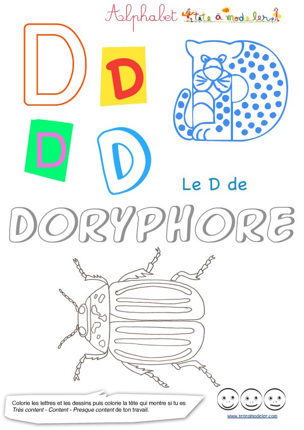 Le D lettre majuscule de l'alphabet
