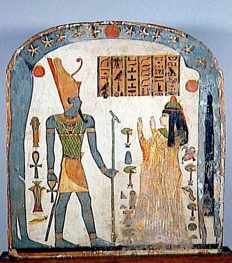 amulettes &eacute;gyptiennes sc&egrave;ne de vie
