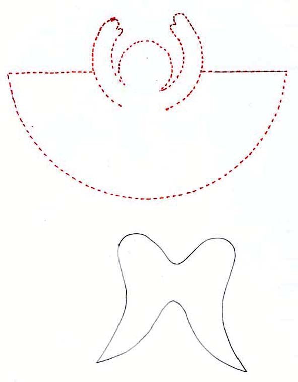Gabarit de l'Ange en papier
