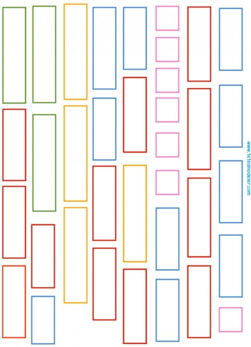 Etiquettes vides à imprimer