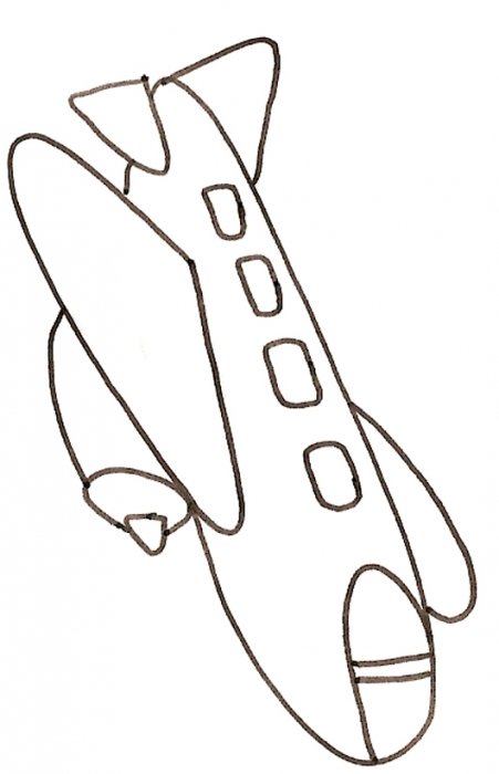 coloriage d'un gros avion
