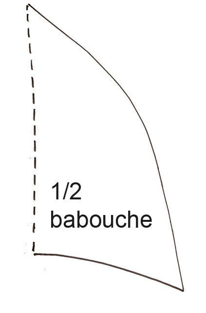 Imprimer le mod&egrave;le du dessus de babouche fille 
