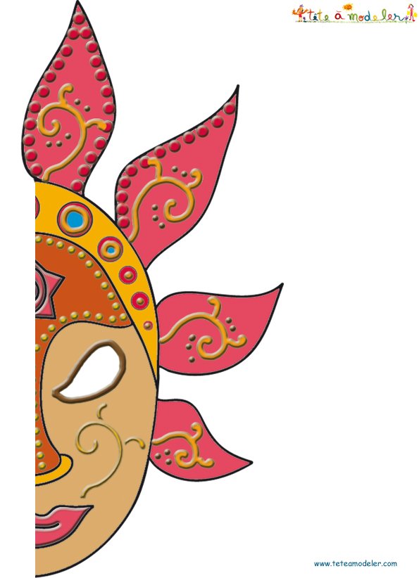 Imprimer le masque de Bali
