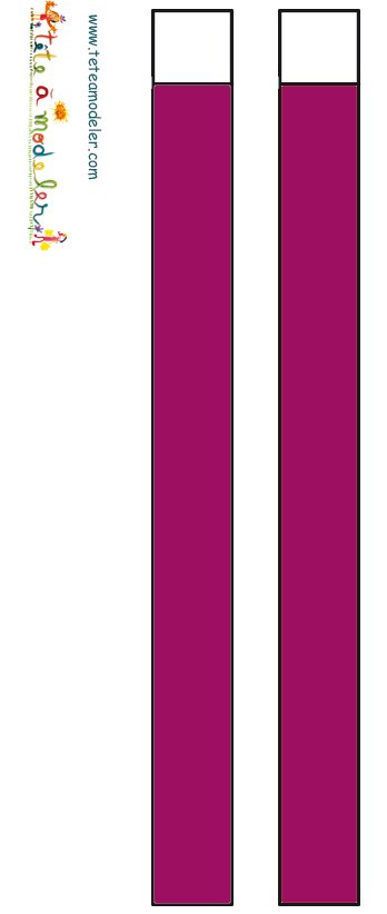 Bande de paper bordeaux a imprimer
