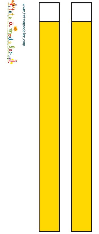 Bandes jaune pour masque &agrave; imprimer
