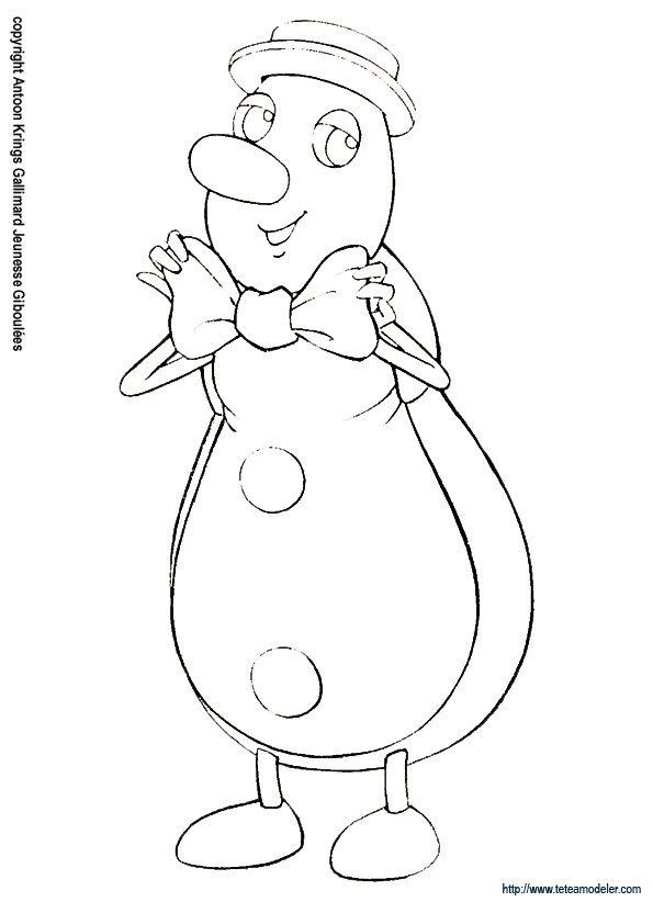 Coloriage Barnab&eacute; le scarab&eacute;e
