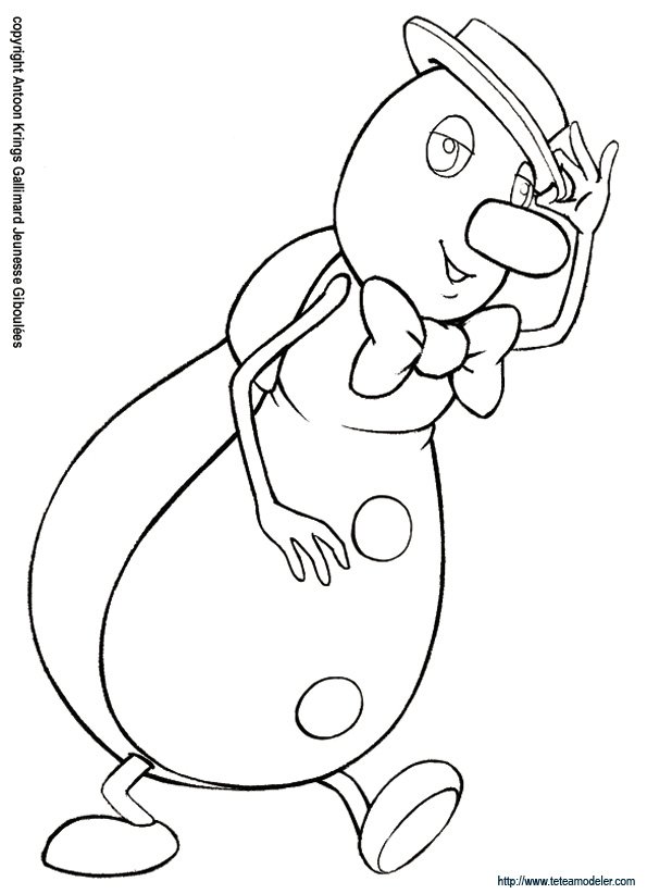 Coloriage Barnab&eacute; le scarab&eacute;e
