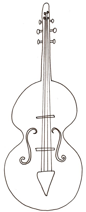 coloriage d'une basse
