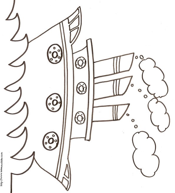 coloriage d'un bateau 1
