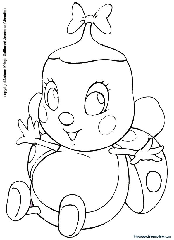 Coloriage belle la coccinelle

