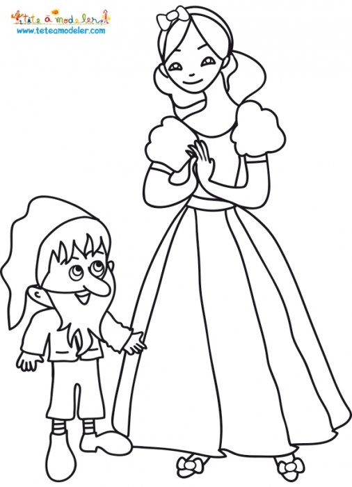 Blanche Neige et le nain