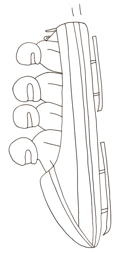 coloriage bobsleigh &agrave; 4
