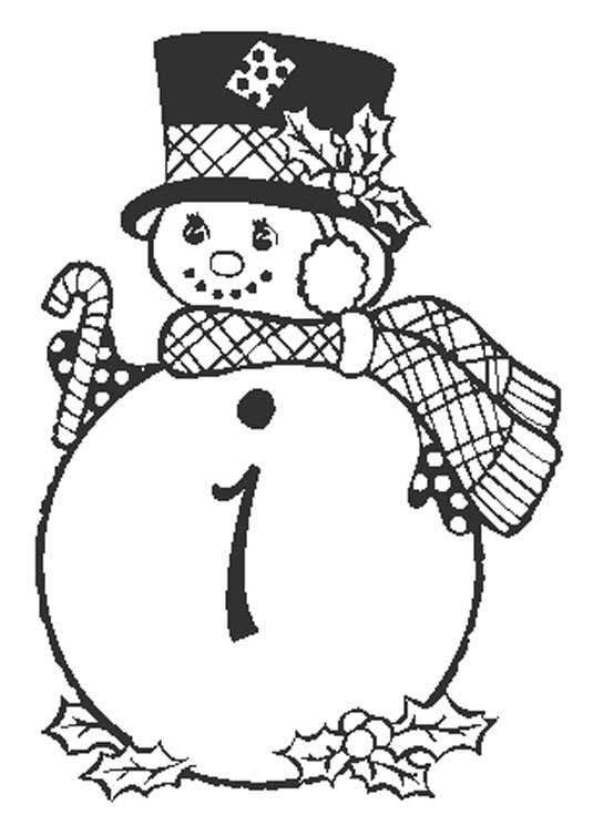 coloriage chiffre 1

