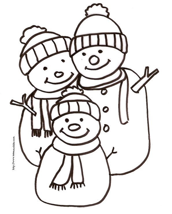coloriage du bonhomme de neige dessin 17
