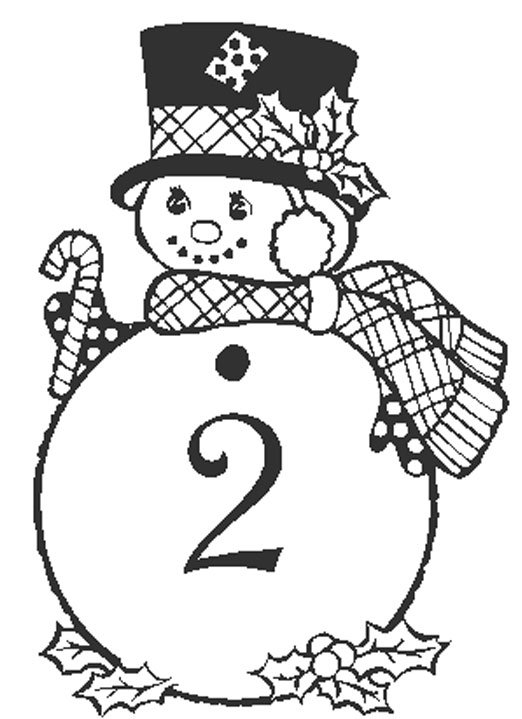 coloriage chiffre 2
