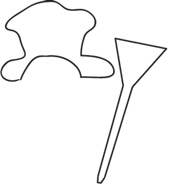 mod&egrave;le du chapeau du bonhomme de neige en Polystyr&egrave;ne &agrave; imprimer
