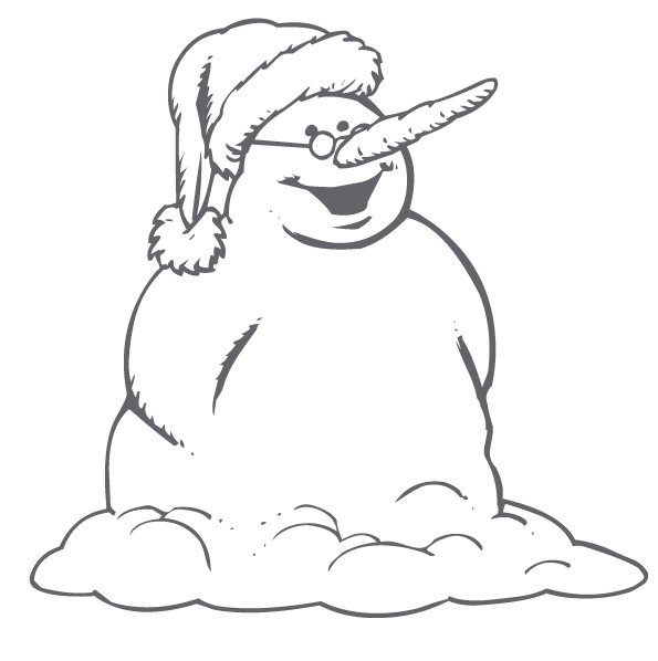 coloriage bonhomme noel