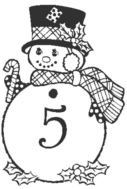 coloriage chiffre 5
