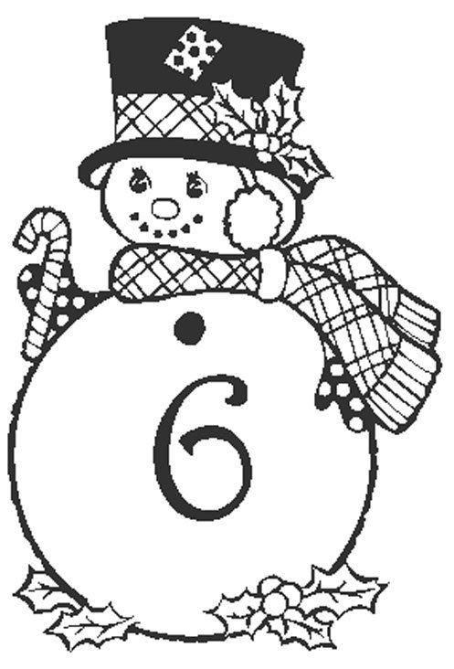 coloriage chiffre 6
