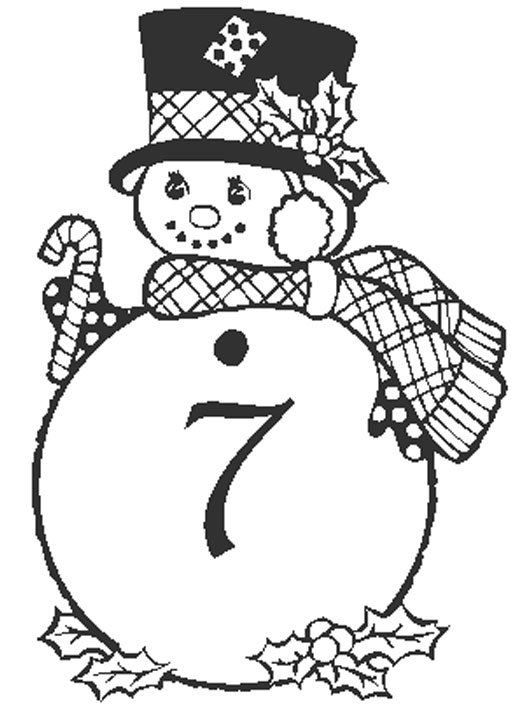 coloriage chiffre 7
