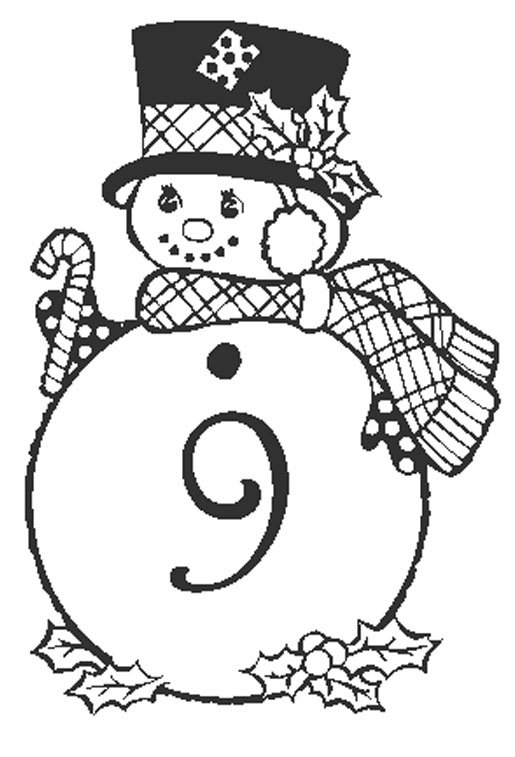 coloriage chiffre 9
