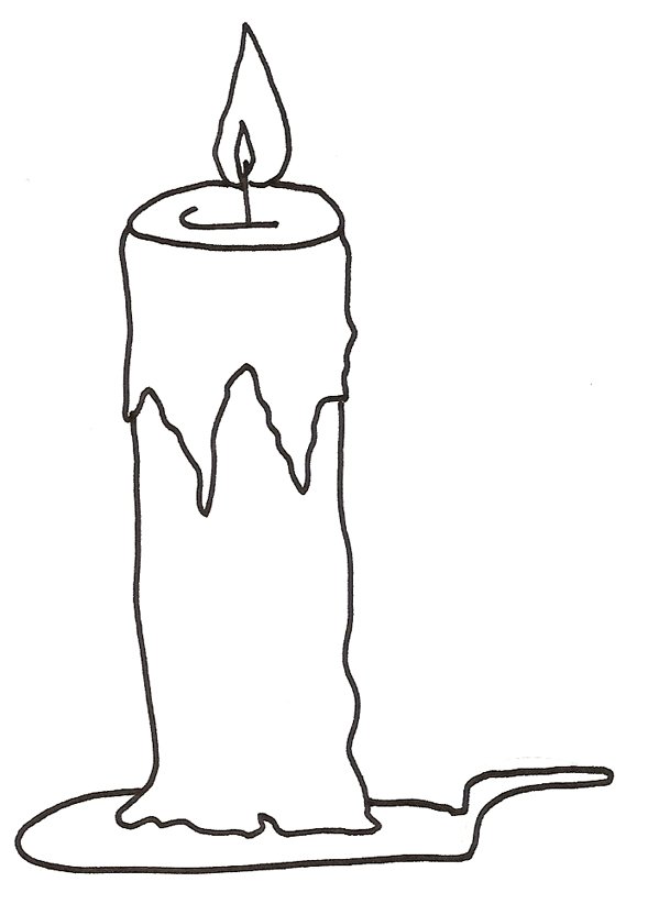 Coloriage bougie
