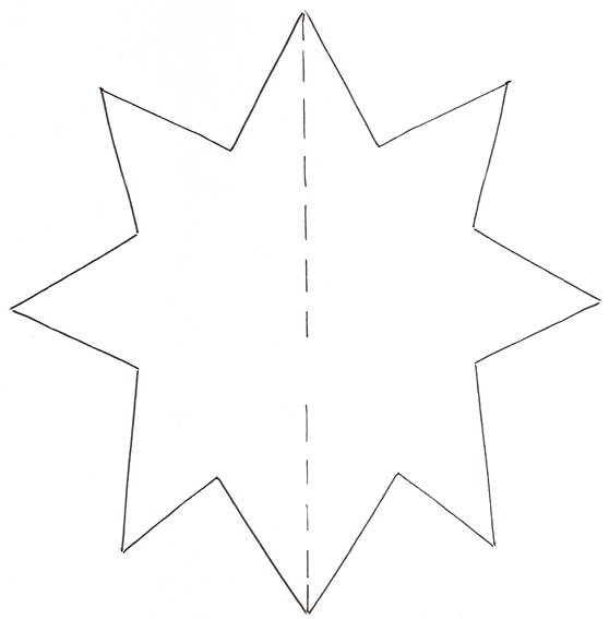 Imprimer le mod&egrave;le d'&eacute;toile 
