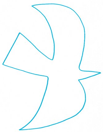 Coloriage petits oiseaux Georges Braque modèle 4