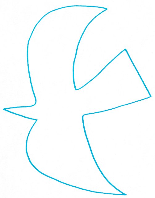 Coloriage gros oiseau Georges Braque modèle 4