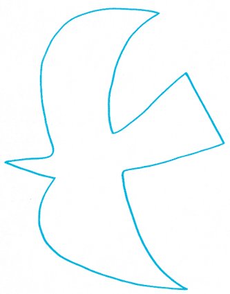 Coloriage oiseaux Georges Braque modèle 4 OG 