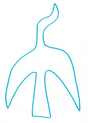 Coloriage oiseau Braque modèle 5