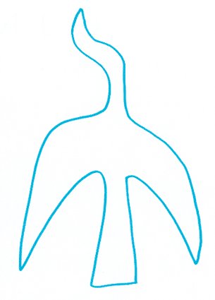 coloriage oiseau Braque mod&egrave;le 5 petite taille 
