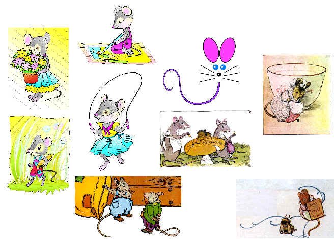 Bo&icirc;te &agrave; dents motifs de souris
