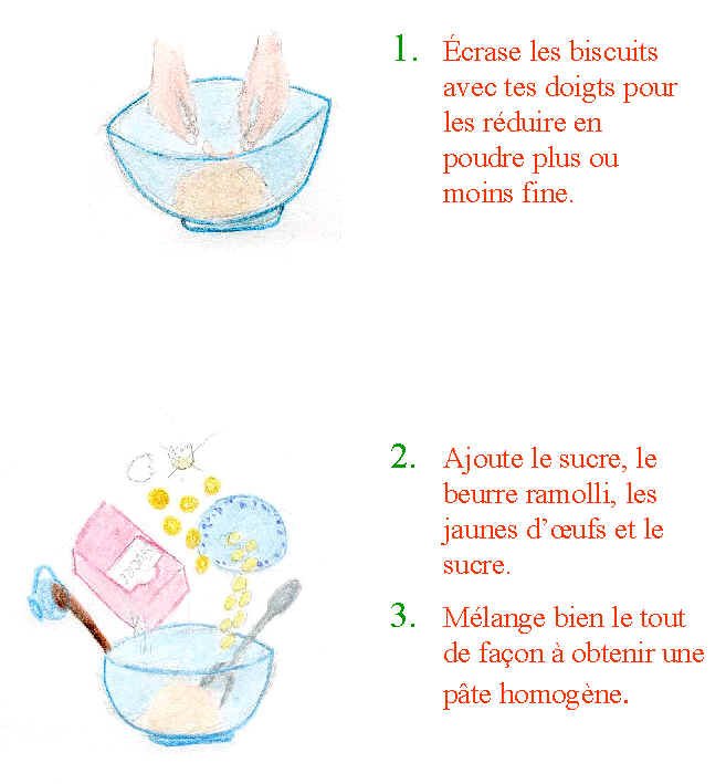 Imprimer la recette de la b&ucirc;che de No&euml;l aux biscuits 2