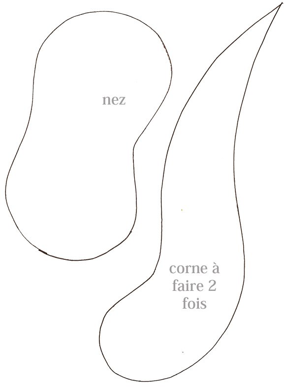 Imprimer les cornes et le nez du masque de buffle 
