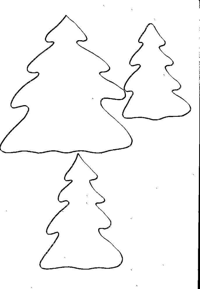 Gabarits sapins pour calendrier de l'avent ours
