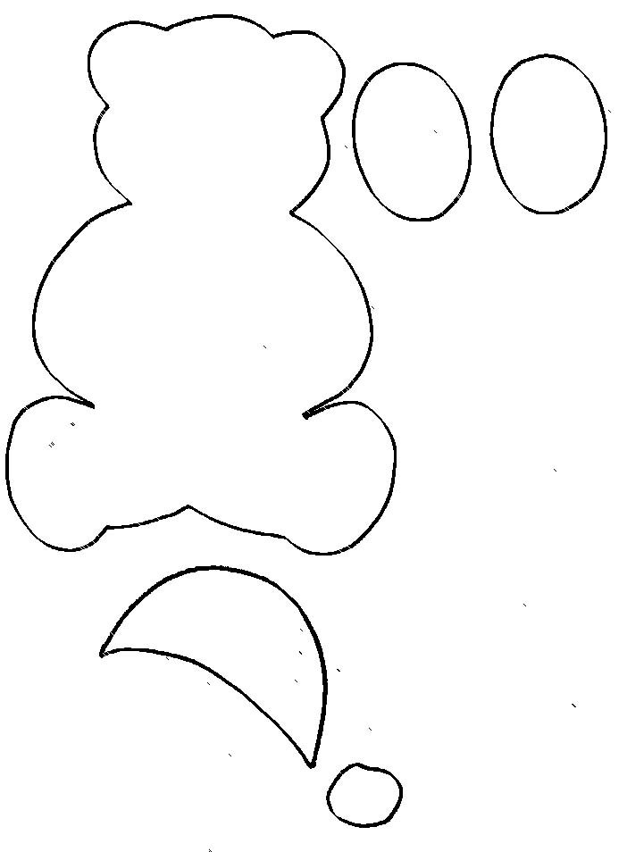 Imprimer le modèle pour calendrier de l'avent ours