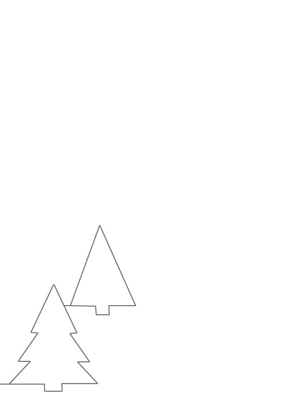 gabarit des sapins
