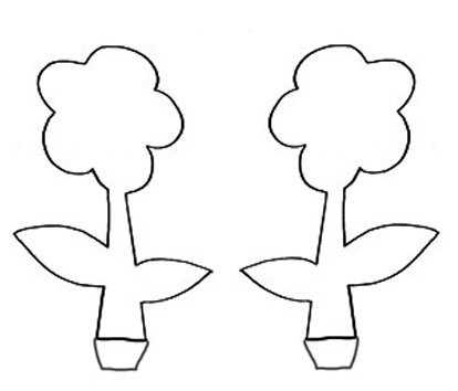 Mod&egrave;le carte anim&eacute;e fleur centrale
