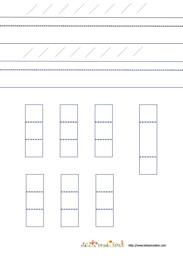 Modèle de la carte pop up maison jardin : bandes et languettes de support