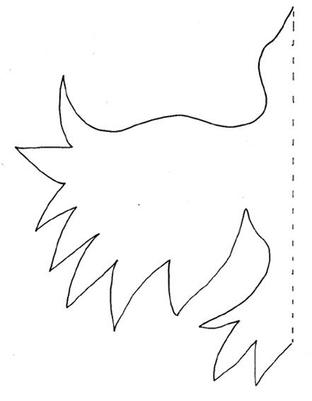 Imprimer le modèle pour une carte oiseau 