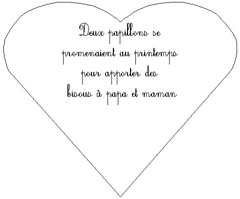 Imprimer les mod&egrave;les de texte de la carte papillon pour papa et maman
